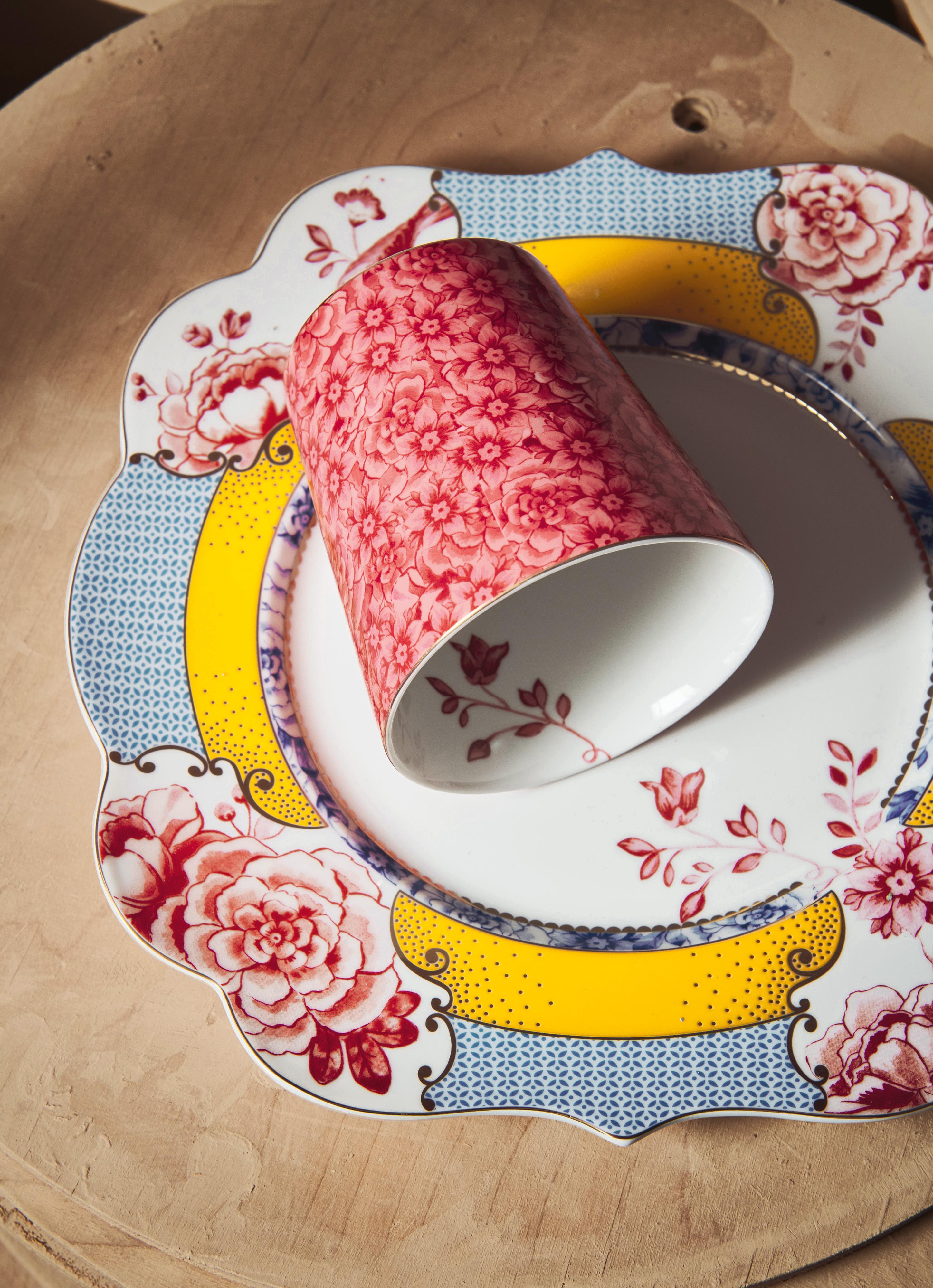 Pip Studio Royal Stripes FW2023 Tableware Mix&Match Dark Pink 02